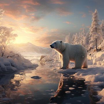 bear, polar, animal, arctic, polar bear, white, nature, zoo, mammal, snow, wildlife, wild, cold, winter, north, ice, fur, animals, predator, water, bears, pole, carnivore, endangered, canada, ai