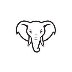 Naklejka premium Elephant in cartoon, doodle style. 2d vector illustration in logo, icon style. AI Generative