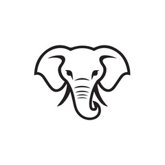 Elephant in cartoon, doodle style. 2d vector illustration in logo, icon style. AI Generative