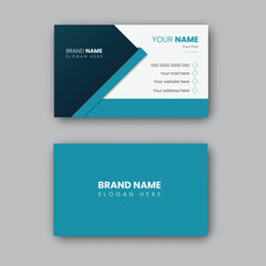 Corporate professional business card design template.