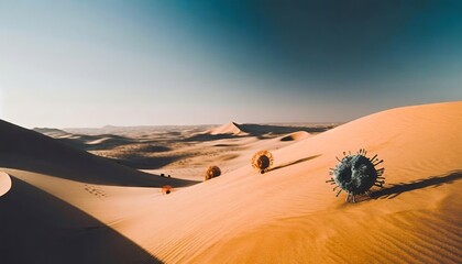 Virus, Antibodies and viral infection under the microscope. The body's immune defense. Antigens 3D illustration