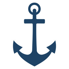 Blue ship anchor,ship symbol vector illustration,anchor vector,eps,editable,print ready