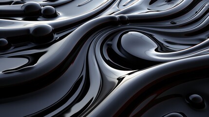 Black and white print of abstract liquid.UHD wallpaper