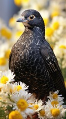 Fototapeta premium birde sit on flower uhd wallpaper