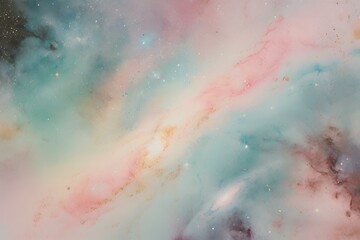 Fototapeta premium Pastel colors with the cosmic beauty of a galaxy wallpaper, beauty of a galaxy wallpaper, galaxy wallpaper, Beautiful cosmic background 