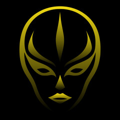 carnival mask on black