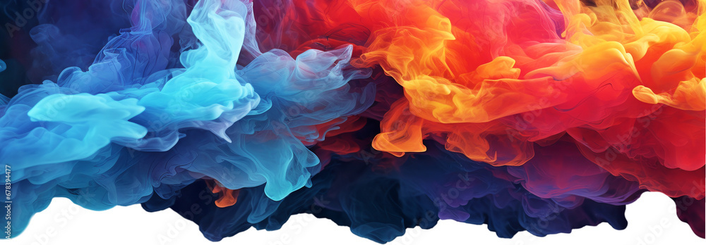 Leinwandbilder smooth gradient background for web development in the form of mixing multi-colored paints,generated 