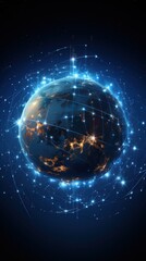 Obraz premium open_space_of_a_home_office_with_a_chair_and_table UHD Wallpaper