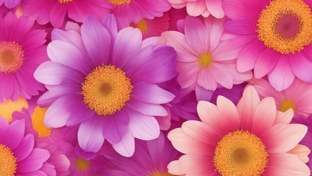 Pink Chrysanthemum Flowers