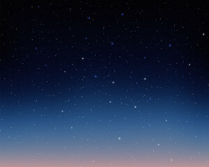 Night sky with stars. Vector illustration. Vector of starry night sky with sparkling star light magic divine sky. Illustration of starry sky with colorful stars, EPS 10 contains transparency.