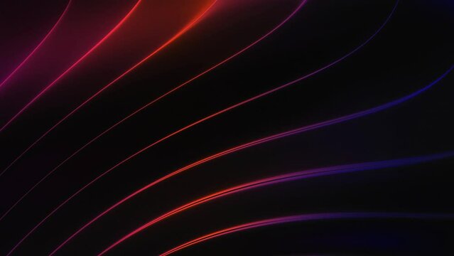This stock motion graphic video of 4K 4K Colored Waves Background with gentle overlapping curves on seamless loops.