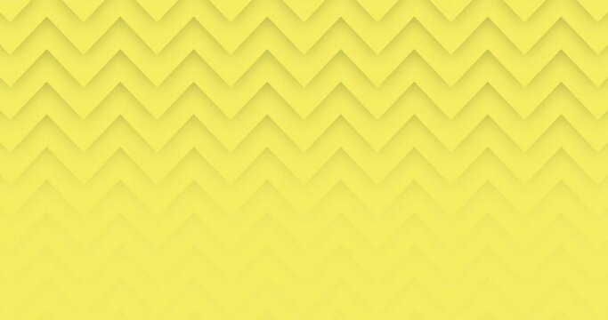 Abstract Animated zigzag pattern moving from up to down and fading with background. Animated white zig zag shapes with shadow over white color background. Minimalistic flat animation pattern