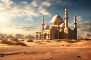 Islamic Mosque in the Desert