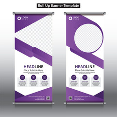 Roll up, roll up banner, rollup banner brochure flyer banner design template vector, roll up design modern x-banner and flag-banner. rectangle size. - obrazy, fototapety, plakaty