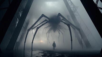 A scary giant spider. Creepy creature.