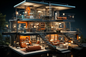 Detailed house model