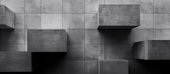The texture and design of the architecture seamlessly combine different shades of gray and grey highlighting the beauty and versatility of cement as a building material