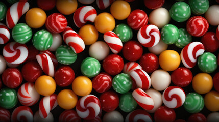 Fototapeta na wymiar Colorful candies background. Top view of colorful candies background.