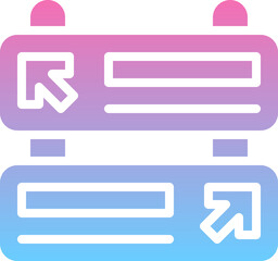 Fototapeta premium Sign direction Icon