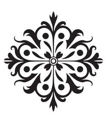 Vector circular mandala for henna ,tattoo decoration decorative frame vector