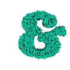 Symbol from menthol leaves