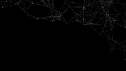 Abstract geometric background. Plexus mesh backdrop illustration.