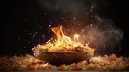 Happy lohri. Celebrating the warmth of cultural traditions and the joy of Lohri festival in Punjab: a vibrant cultural celebration of music, dance, and bonfires