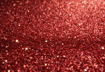 Glimmering Crimson Chaos: A Sparkling Abstract