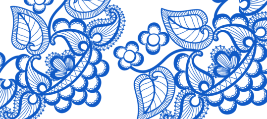 blue Flourish Decorative Abstract background Wallpaper