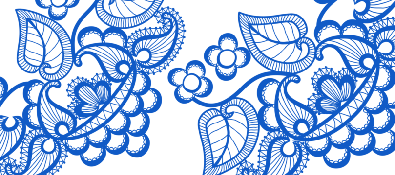 blue Flourish Decorative Abstract background Wallpaper