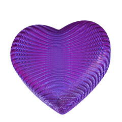 Ribbed purple heart
