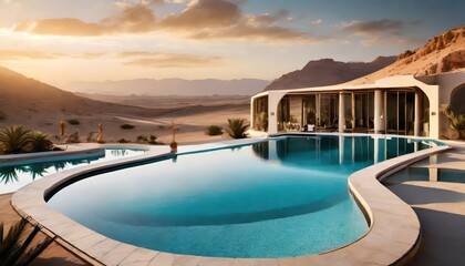 a luxury pool with a view 