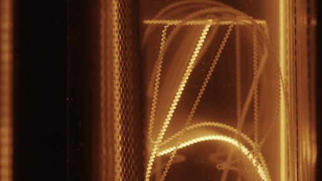 Retro Electronic Clock Numbers