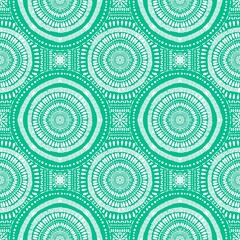 Abstract circle seamless mandala pattern for fabrics and linens and wrapping paper and fashion textiles