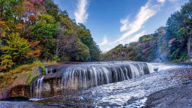 Fukiware Falls in Autumn