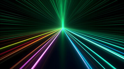 Colorful Futuristic Laser Light Prisma Background