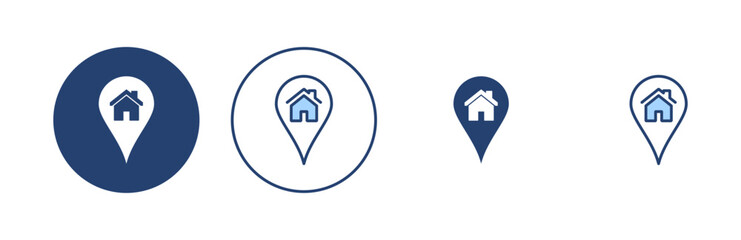 Address icon vector. home location sign and symbol. pinpoint