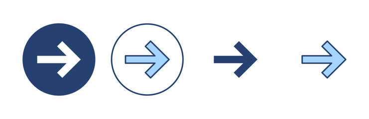 Arrow icon vector. Arrow sign and symbol for web design.