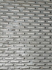 Closeup shot of a iron wall.