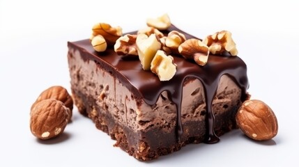 Beautiful nut-chocolate cake