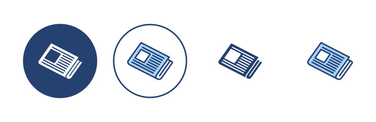 Newspaper icon vector. news paper sign and symbolign