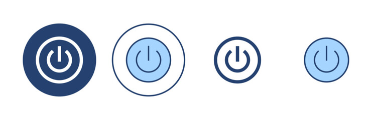 Power icon vector. Power Switch sign and symbol. Electric power