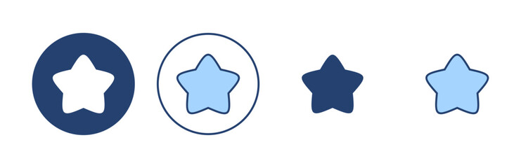 Star icon vector. rating sign and symbol. favourite star icon