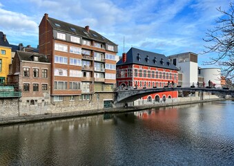 bridge over the river Sambre in the city of Namur
