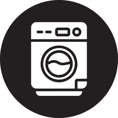 laundry glyph icon