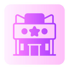 cinema gradient icon
