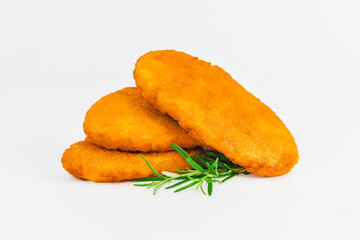 Chicken Breaded Fillet , Chicken Schnitzel Fast Food.Fast homemade food.Fast food.Chicken breaded...