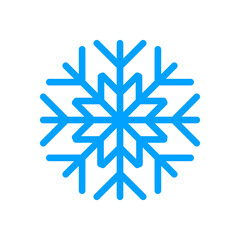 Snowflake icon illustration. Vector design.