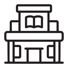 library line icon