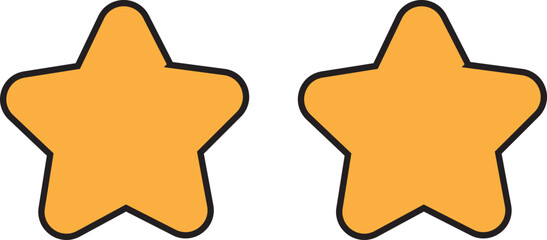 Star Rating Illustration Vector Satisfactory User Review 